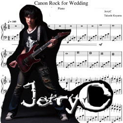 Canon Rock for Wedding - JerryC - Piano - (Sheets Piano - Tutorial score)