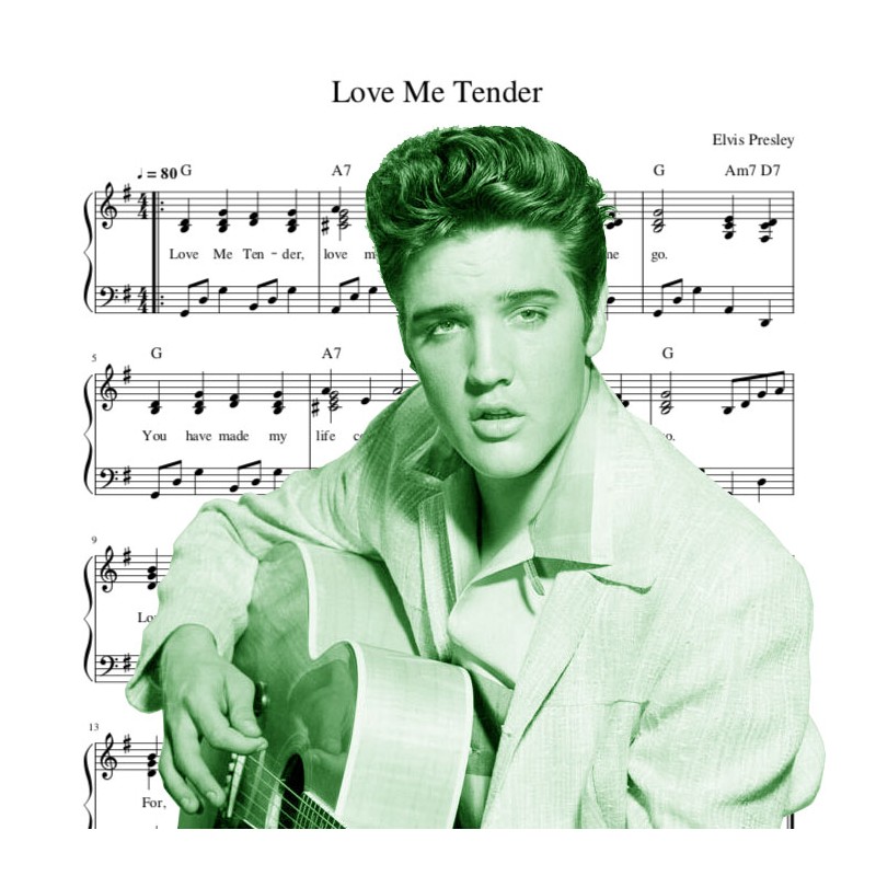 Love Me Tender Sheet Music, Elvis Presley