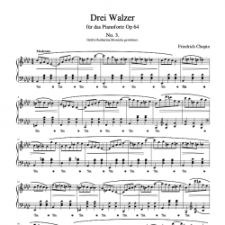 Chopin - Drei Walzer Op. 64...