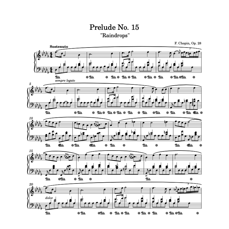 chopin prelude no 15